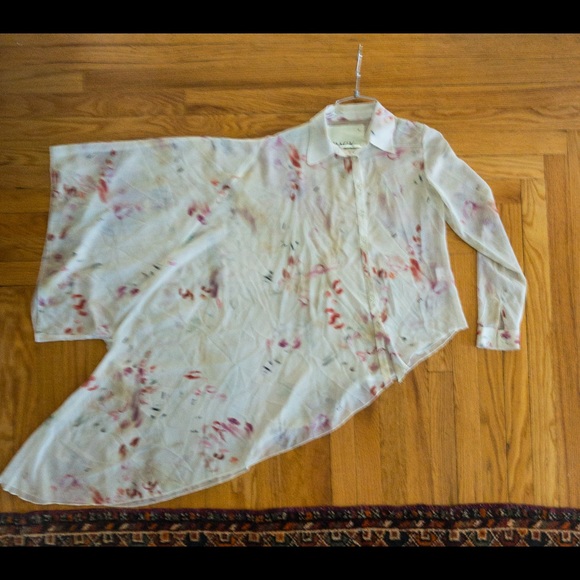 Oak NYC A-Symmetrical Bell Sleeve Blouse - Picture 5 of 5